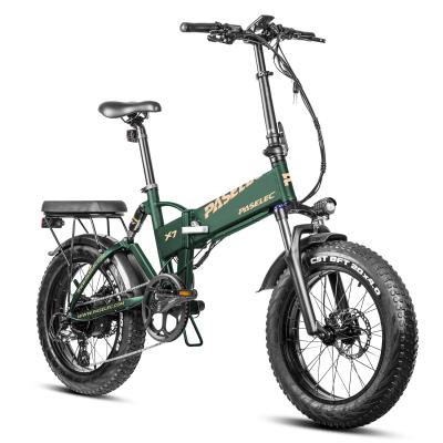 China Cruise Control PASELEC Fat Foldable eBike Hidden Battery Electric Folding Ebike Bike Regenerative System for sale