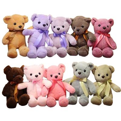 China Promotion Custom Ten Color Bulk Small Promotional Teddy Bear 32cm Baby Stuffed Plush Toy for sale