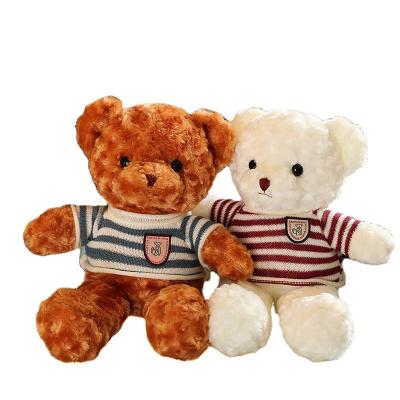 China Custom Logo Teddy Bear With Clothes Promotional Soft Stuffed Plush Toys Branded Gifts For Kids for sale