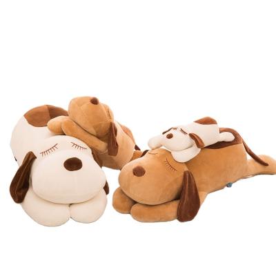 China Plush Top Sale Guaranteed Quality Baby Plush Toys Soft Lying Dog 35cm/45cm/55cm/75cm/90cm/120cm for sale