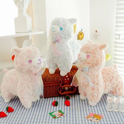 China 2022 Lovely Decoration/Gift Alpaca Llama Plush Toys Kawaii Soft Plushie Alpacasso For Kids Baby Birthday Gifts Stuffed Animals Dolls for sale