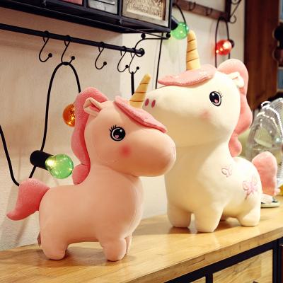 China Hot Sale Lovely Gift 25cm Amazon Plush Toy Baby Kids Soft Toy Pink Dream Unicorn Stuffed Animal Toys With Embroidery for sale