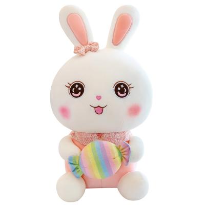 China New Arrivals Plush Bunny Toy Sweet Lovely Candy Rabbit Stuffed Rabbit Plush Doll Toys For Christmas Gift for sale