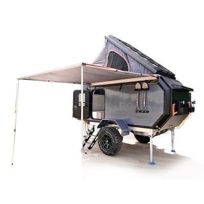 China Travel Trailer 2022 Style New 2 3 Person Off Road Travel Trailer Camper Trailer Camp Caravan for sale