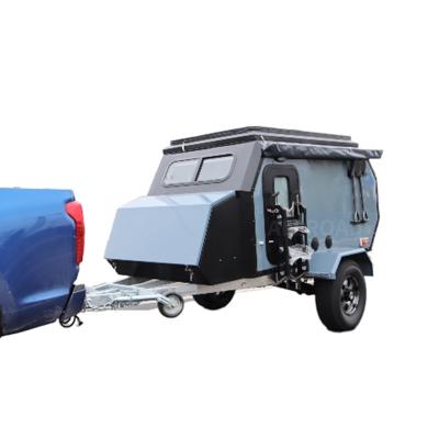 China Aluminum Travel Trailer Off Road Camping Trailer Light Weight 2-3 Person Travel Trailer Off Road Caravan for sale