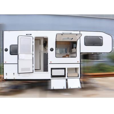 China Travel Trailer Offroad 4X4 Travel Pickup 4 in Camper Twin Body Flat Pack Trailer Trucks Cabin Truck Utility Camper (Slide Camper) on sale for sale