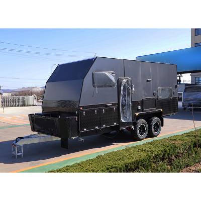 China Outdoor Moving Aluminum Aussie Hybrid Off Road Standard Mobile Family Travel Aussie Auto Caravan Trailer Caravan Home Sales for sale