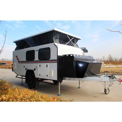 China Top Selling Travel Trailer Australia Noise Top Style Hybrid Camper Trailer for sale