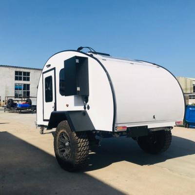 China Travel Trailer Factory Supply Cheap Price Caravans Mini Off Road Small Teardrop Outdoor Off Road Teardrop Camping Trailer for sale