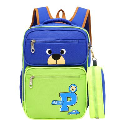 China With USB cartoon style coloful school backpack with pencil bag for sale