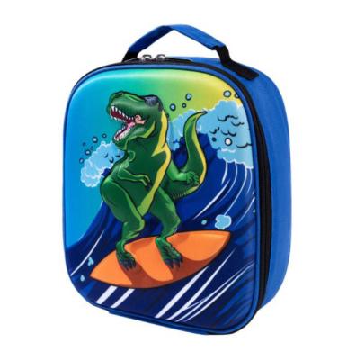 China Fashion Style Insulated Mini Cooler Back Soft Bag For Schooling Kids Thermal Lunch Box For Boy Dinosaur for sale