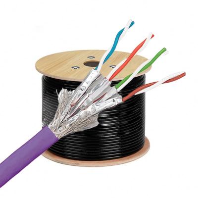 China High Speed ​​23awg 4 Pair LAN Cable Cat6a Ca7 Network Cable With Solid Copper CAT7 for sale