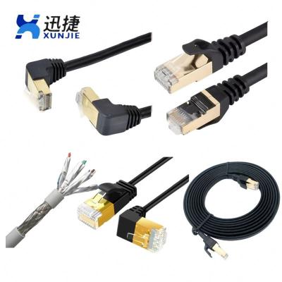 China tomtif crystal tool shielded modular connector utp 305m flat cable rj45 plug free ethernet cat8 cat7 CAT7 for sale