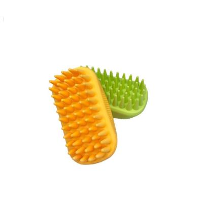 China Stocked Hot Selling Pet Brush Silicon Pet Massage Brush Pet Bath Brush for sale