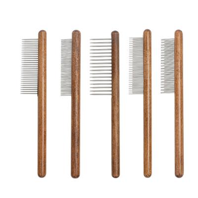 China Stocked Hot Selling Pet Grooming Pet Hair Brush Dog Self-cleaning Dog Comb for sale