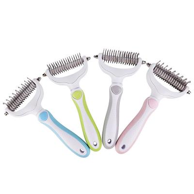 China Stocked 2023 Reusable Stainless Steel Brush  For Pet Grooming tool Dog Hair Remover Comb for sale