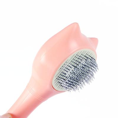 China Stocked Wholesale Custom Pet Massage Grooming Brush Dog Self-cleaning Cat Brush Pet Brush Cat Grooming for sale