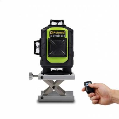 China High Precision Fukuda 4D Green Self-Leveling 360 Degree Horizontal&Vertical 16 Lines 4d Laser Level 15 x 8.5 x 13cm for sale