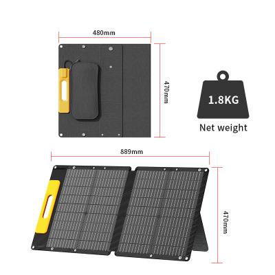 China Charge for Solar Panel 60W Power Station Outdoor Portable Charger Kit Portable Lamp 12V Cell Phone Camera Lamp 12V Car Boat RV Battery for sale