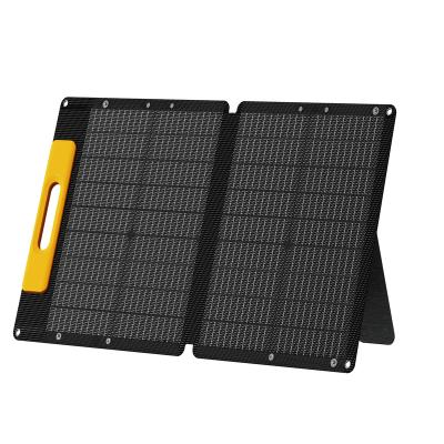 China 60W Cell Phone Portable Foldable Solar Panel Charger with 10 Connectors for Generator Battery Laptop for Outdoor Camping RV Travel for sale