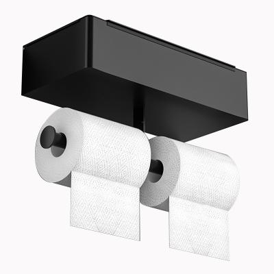 China Factory Price Supplier Manufacturer Double Double Tissue Paper Roll Holder Wall Mounted Type For Toilet Cloths Box Wall Mounted Wet Dispenser for sale