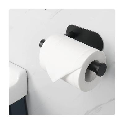 China 304 Stainless Steel Toilet Paper Holder Adhesive Wall Mounted Tissue Roll Holder For Bathroom for sale