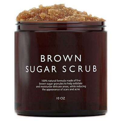 China Brown Organic Fruit Salt Stock Body Whitening Direct Lighting Hot Sale Bath Scrub Cream for sale