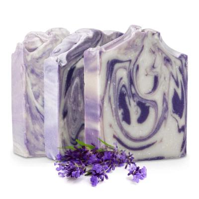 China High Quality Handmade Organic Lavender Scent Dry Skin Soap Base Cleansing Base For Family Use for sale