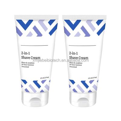 China Unscented Shaving Cream 2 In 1 Shaving And Conditioning Brushless Face Care Shaving Cream Cream for sale