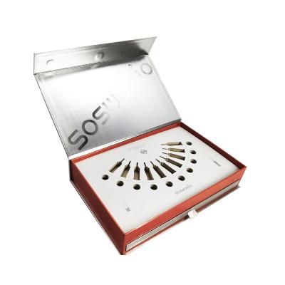 China 2 Layer Recyclable Custom Lid Cosmetic Magnetic Gift Box With Insert for sale