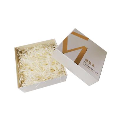 China Factory Custom White Packaging Box Recyclable With Raffia for sale