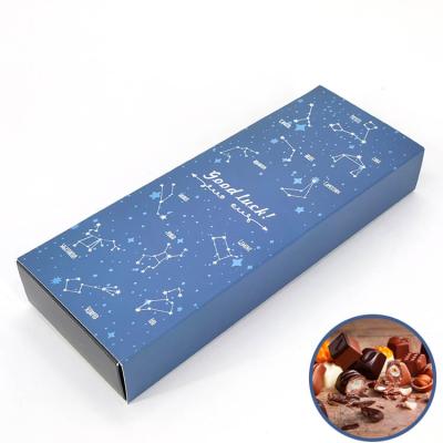 China Recyclable Luxury Empty Cookie Boxes Customized Candy Chocolate Sliding Gift Box Paper Packaging for sale