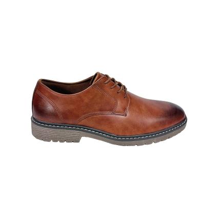 China Deodorization Round Toe Brown Workplace England Party Vintage Style High End Casual Dress Shoes for sale