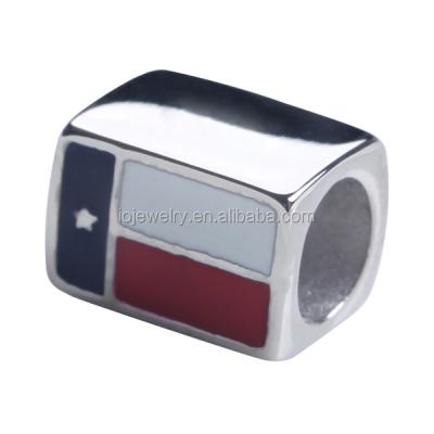 China Jewelry Enamel Custom METAL All Country Flag Charms Beads Flags for sale