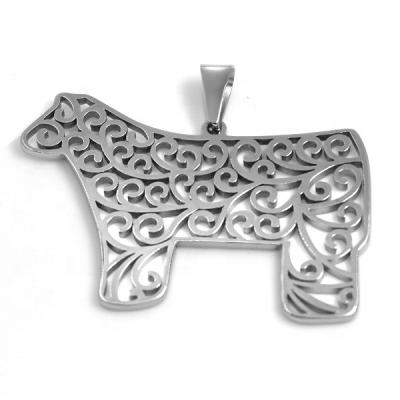 China Animal Farm Punk Jewelry Custom Hollow Cut Pendant for sale