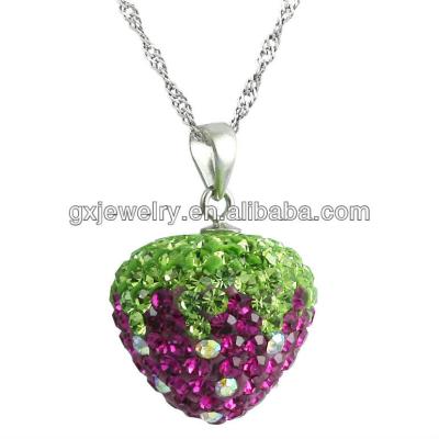 China Vintage Strawberry Handmade Charm Pendant Necklace for sale