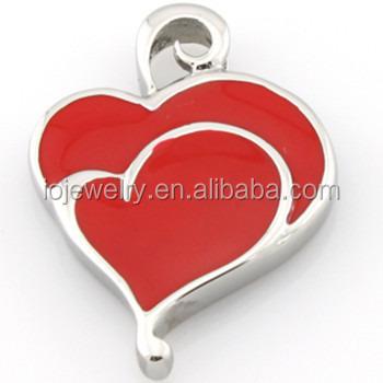 China Fashion Religious Heart Design Enamel Pendant Custom Jewelry for sale