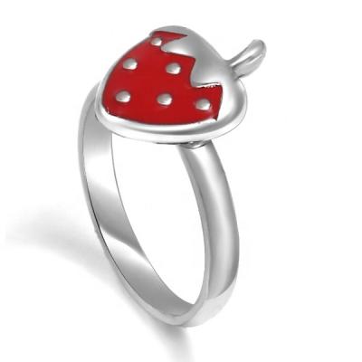 China Beautiful Religious Strawberry Ring For Female Baby Lady Women for sale