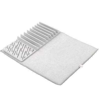 China Sustainable Fiber Dishware Drying Pad Dishware Rack Cutlery Drying Pad for sale