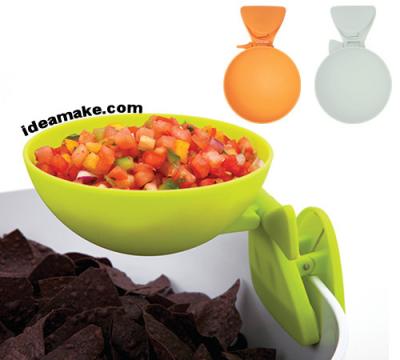 China Dip viable clip, clip on chip and dip bowl part items for sale