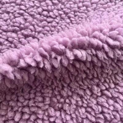 China Hot Garment Sale 45% Blended Wool Plush Sherpa Garment Fabric for sale