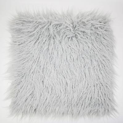 China Other Mongolian Plush Faux Fur Throw Pillow Cover for sale