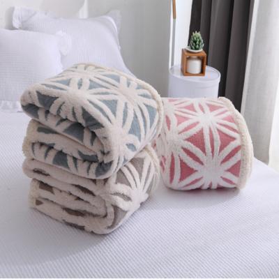 China 3D Sherpa Blanket Flower Coral Fleece Throw Fluffy Soft Anti-pilling Contact Sheet for sale