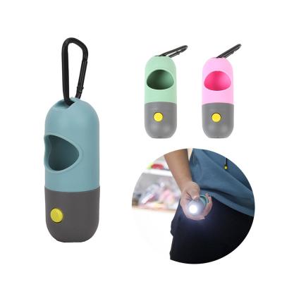 China Factory Sale Viable Pill Form Biodegradable LED Flashlight Cornstarch Pet Poop Dog Waste Bag Dispenser for sale