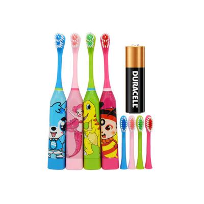 China New Arrival Lovely Battery Powered Ultrasonic Children Electric Toothbrush for sale