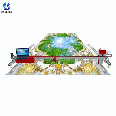 China Large format super floor and flat three-dimensional painting picture wall material 3D industrial grade parking lot printing material for sale