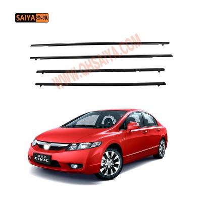 China PVC+STEEL exterior window weather strip car door trim seal belt for Honda Civic C14 fa 2006-2012 72450-SNA-A01 72410-SNA-A01 for sale