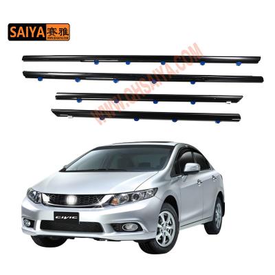 China PVC + STEEL Car Door External Window Molding Trim Beams Seal Belt For Honda Civic FB2/3/4/6 2012-2015 72450-TR0-A01 72410-TR0-A01 for sale