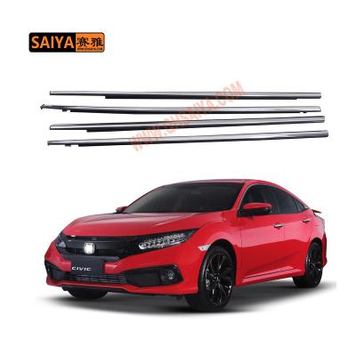 China PVC+STEEL Car Door Seal Strip Trim Seal OEM 72950-TEA-T01 72910-TEA-T01 Car Door Rubber Strip for Honda Civic FC1 2016-2021 for sale