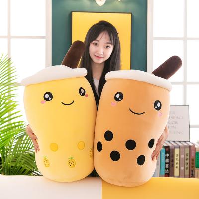 China Factory New Design Soft Toy 2022 Bubble Tea White Toy Durable Milk Tea Cup Plush Toy for sale